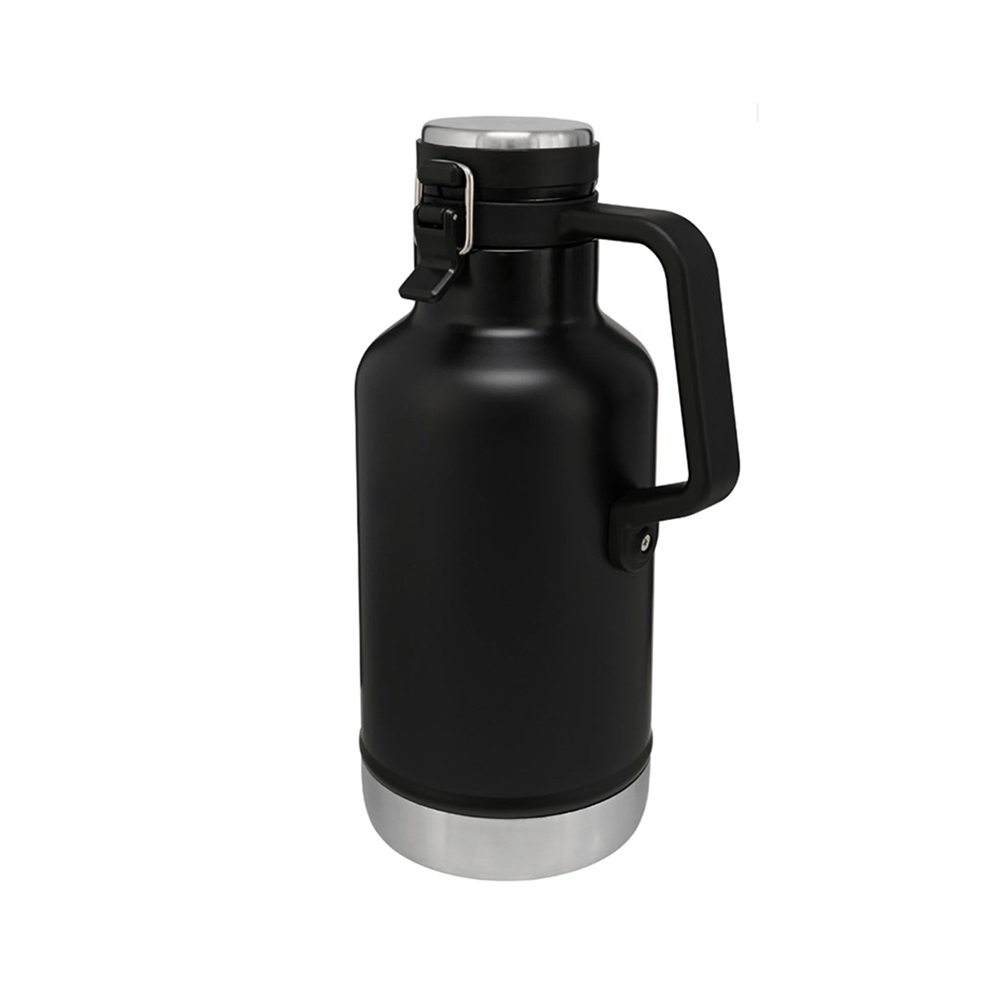 Double Wall Insulated Vacuum Flask With Handle, custom water bottle with logo imprint 5