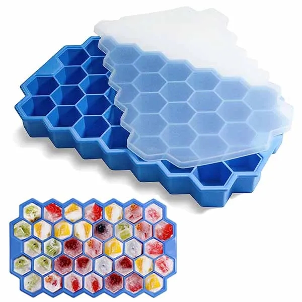 Silicone Ice Cube Tray With Lid 1