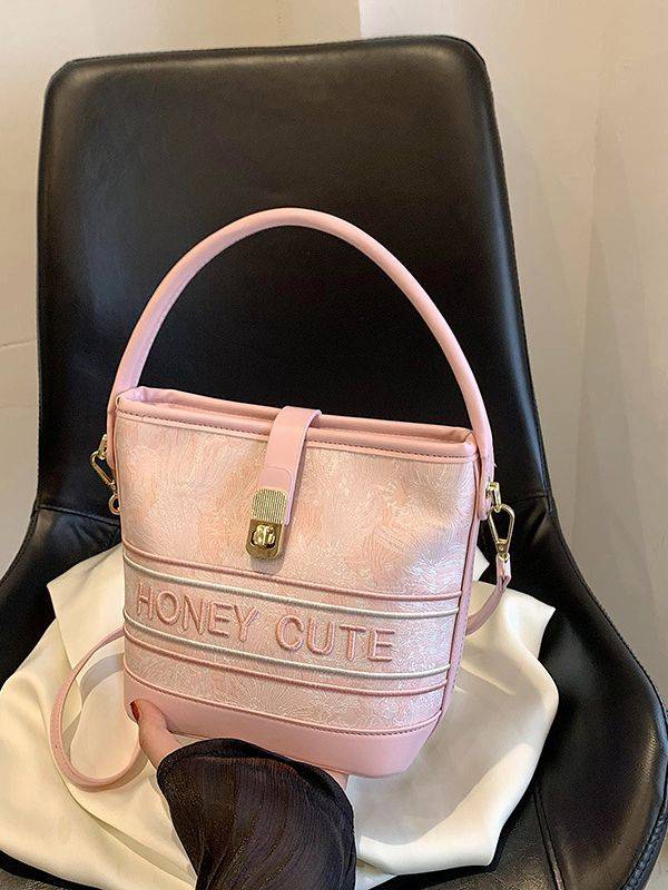PU Leather Bucket Crossbody Bag 4