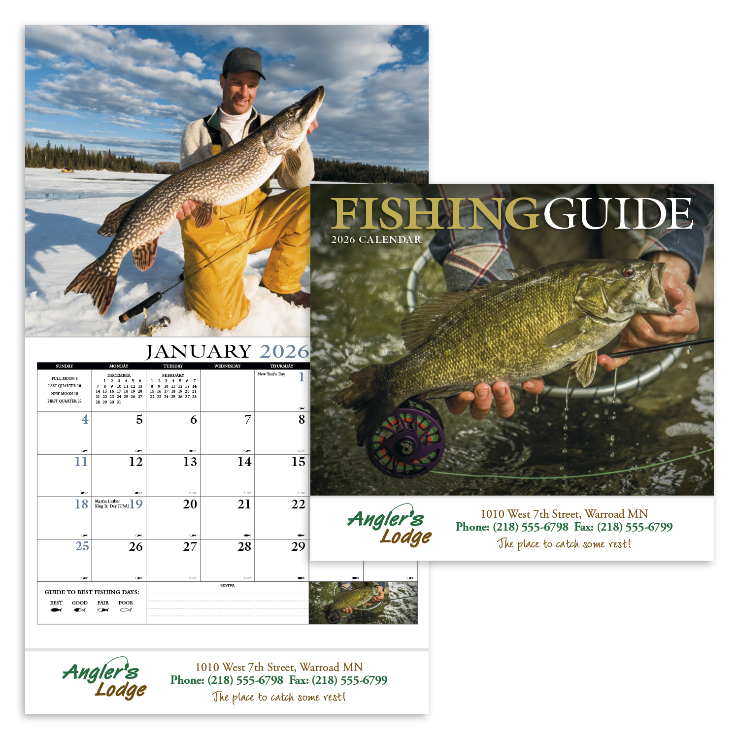 HotLine® Products Fishing Guide Appointment Calendar - Stapled 54