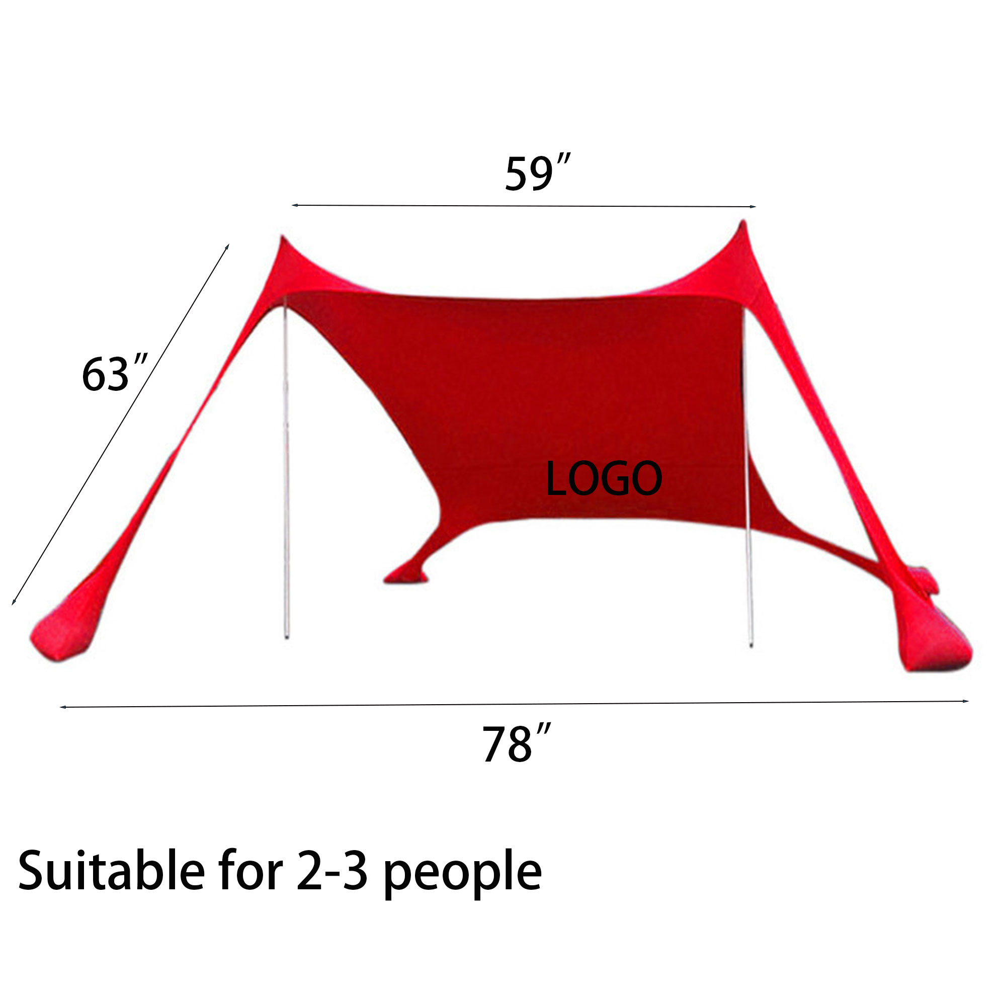 Portable Sun Shelter Beach Tent 3