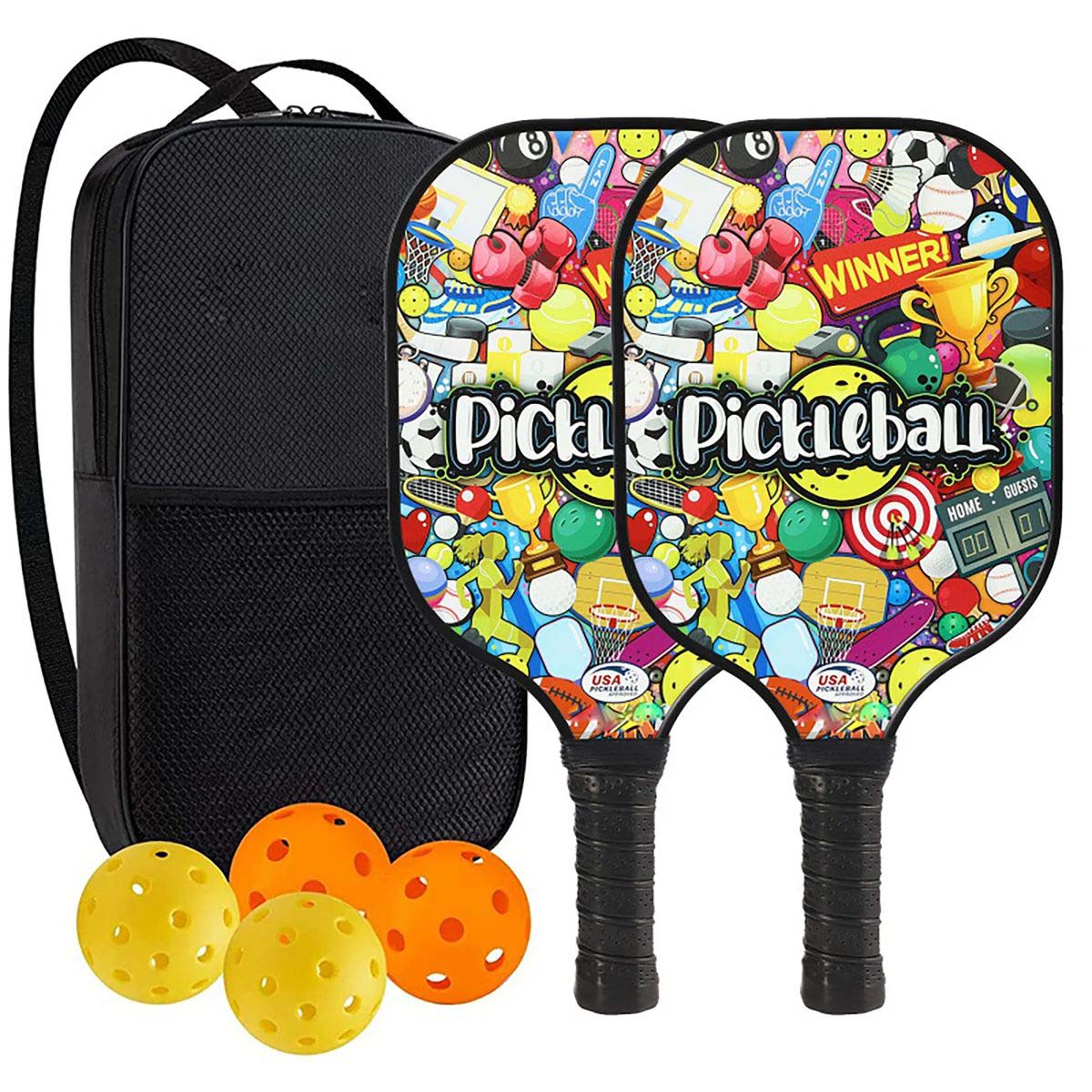 Fiberglass Pickleball Set for Training and Games 82