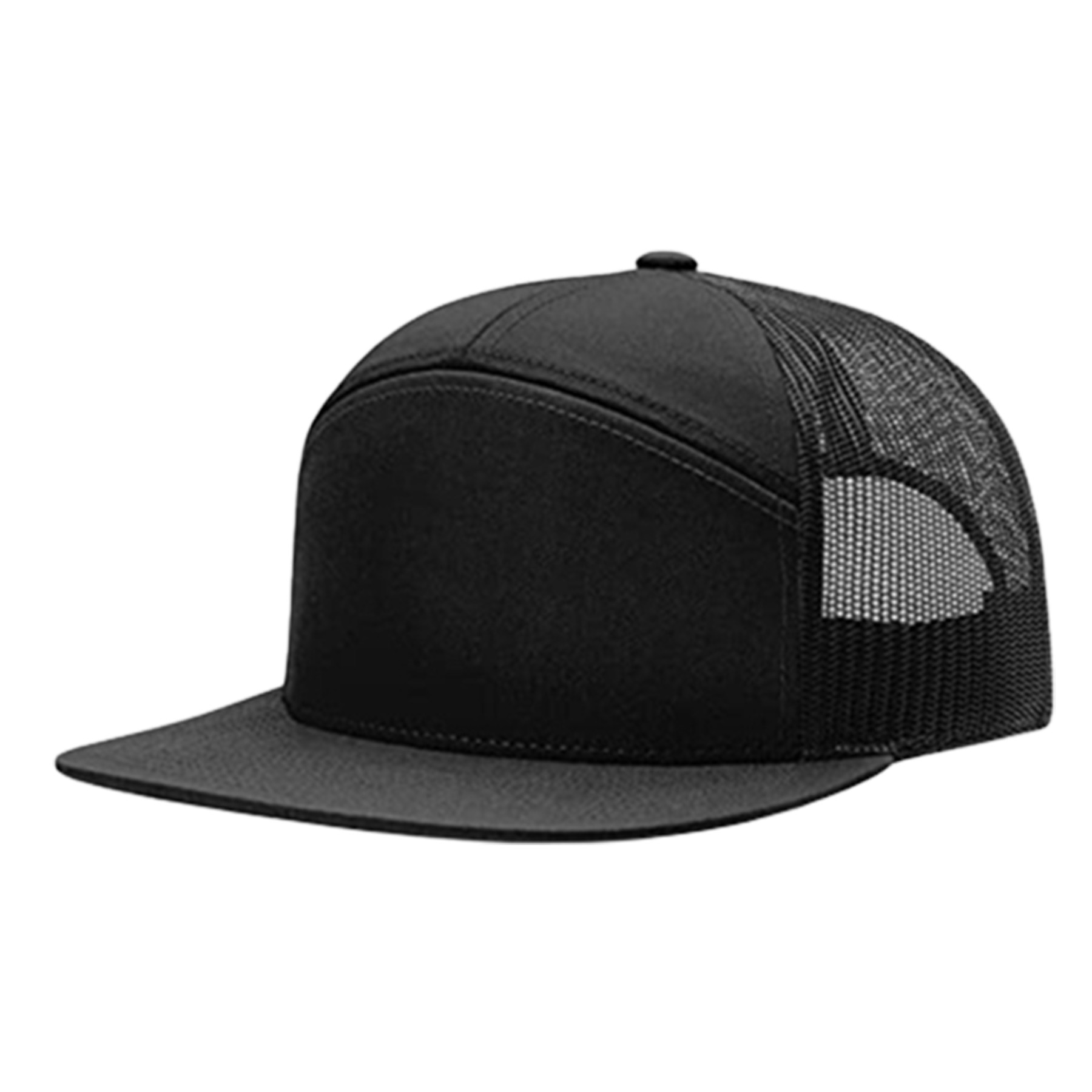 Cotton Flat Brim Mesh Baseball Cap 3