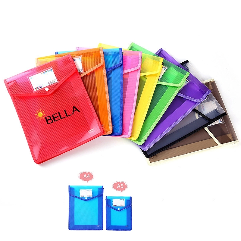 A4 Size Vertical Document Storage Bag With Snap Button 9