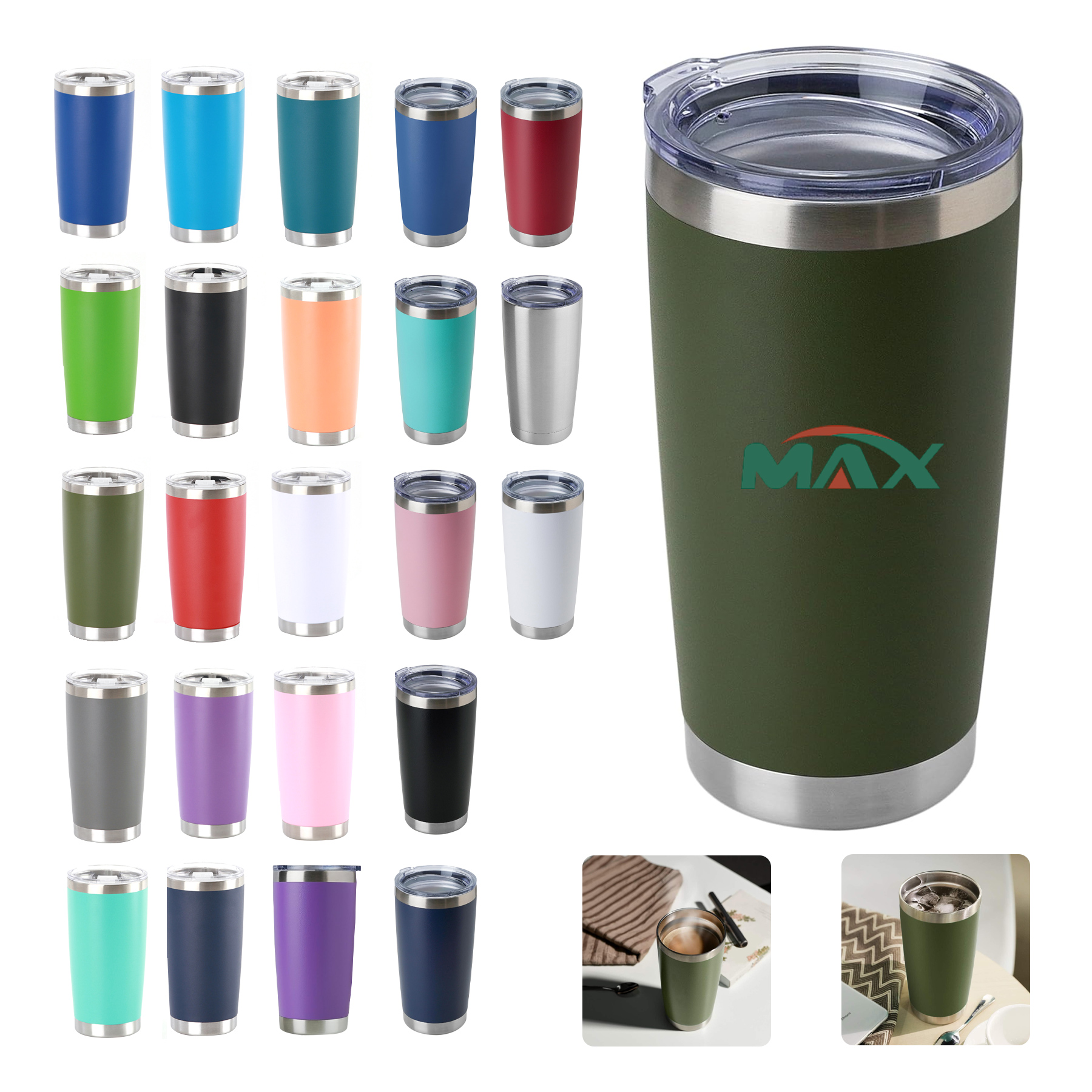 20oz Double Wall Vacuum Insulated Travel Mug 2