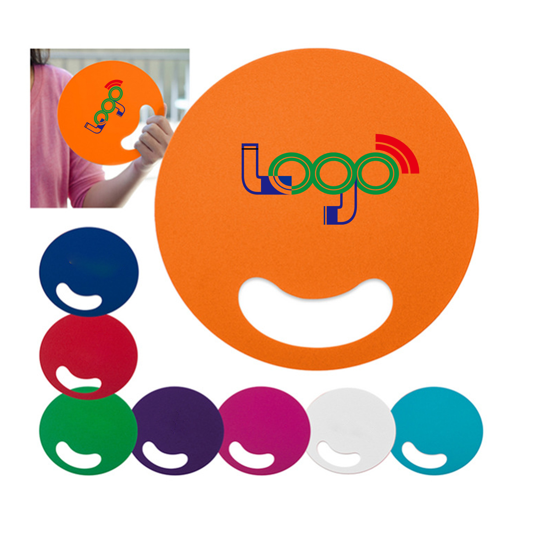 Summer Round Advertising Fan 2
