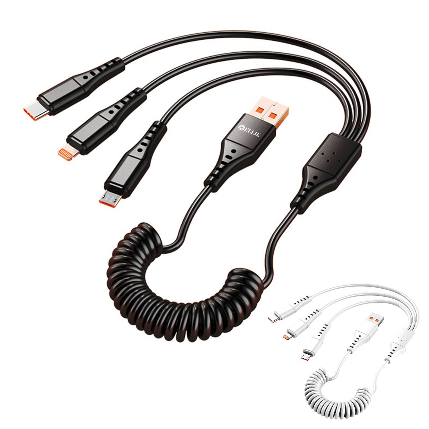 3 in 1 Spring Fast Charging Cable 2