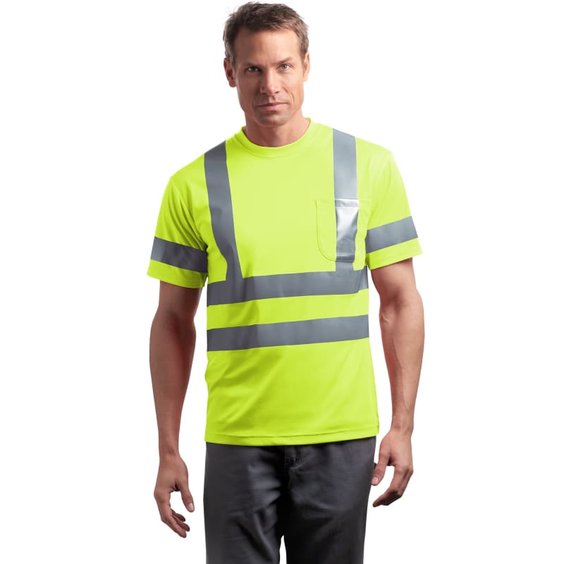 CornerStone - ANSI 107 Class 3 Short Sleeve Snag-Resistant Reflective T-Shirt. 7