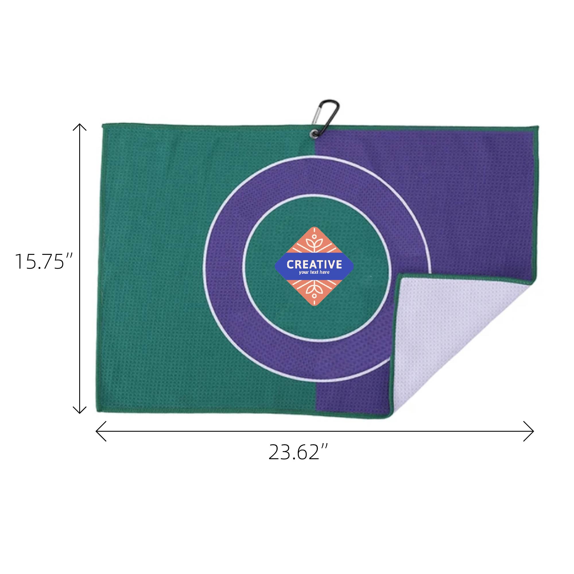MOQ 10pcs Golf Absorbent Towel with Hook 4