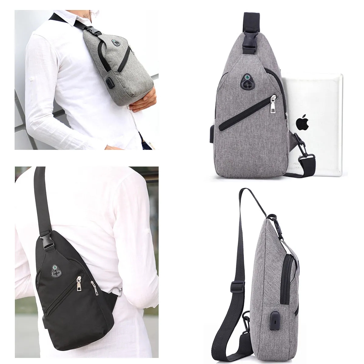 Cross Body Sling Backpack Bag With Usb Charging Port 3