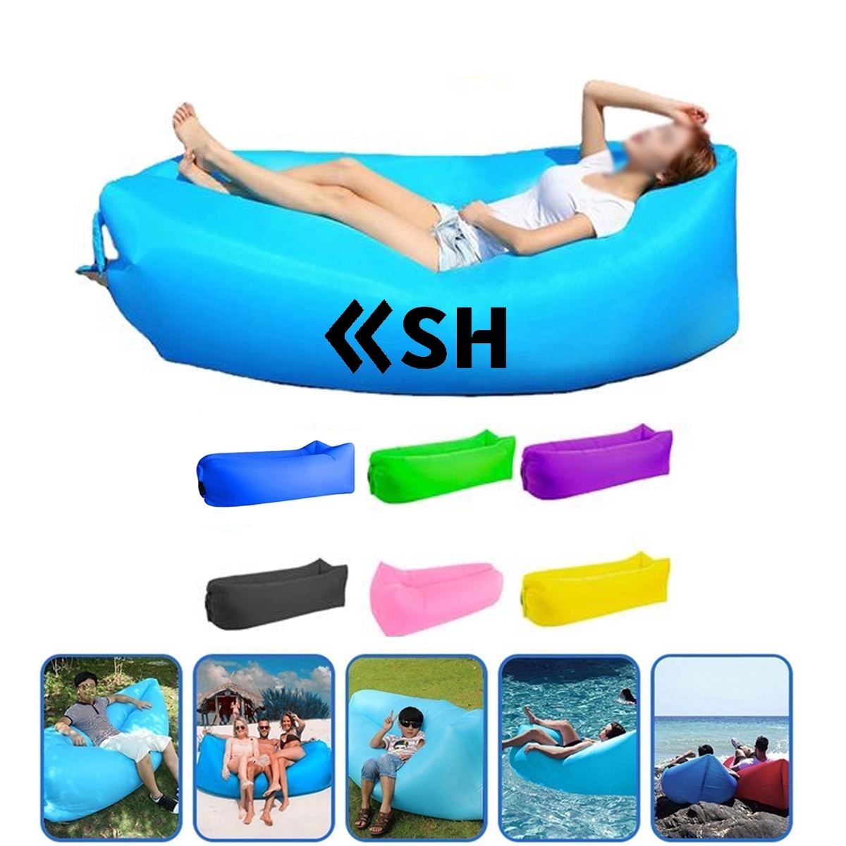 Inflatable Lounger Air Sofa Hammock 4