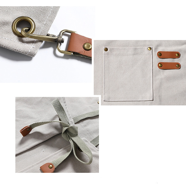 Canvas Aprons with 3 Pockets 17