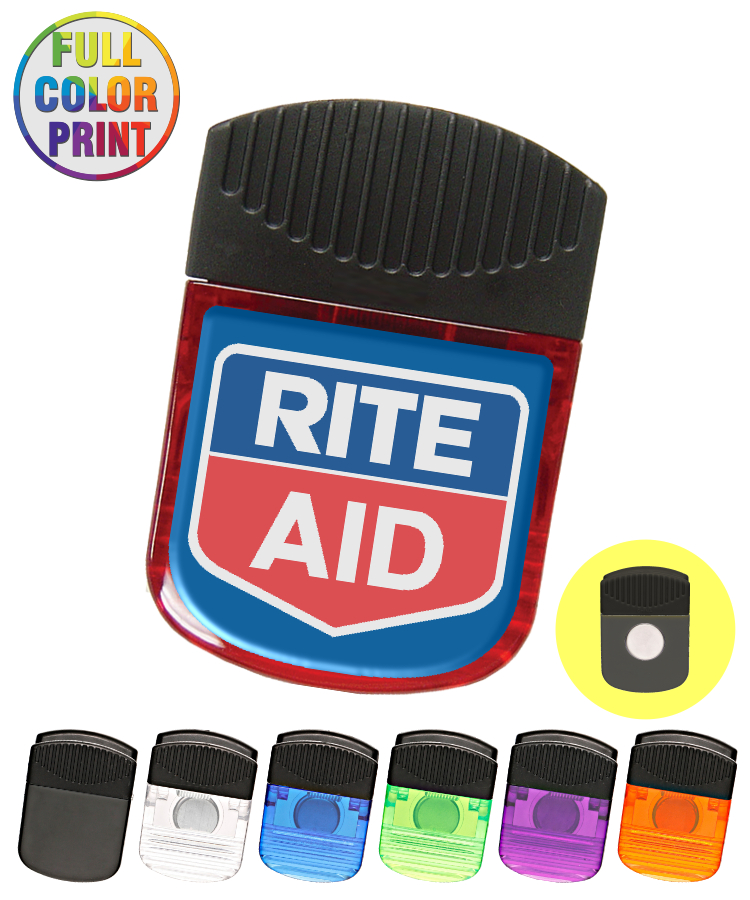Wide Square Shaped Memo Clip w/ Magnetic Back 1