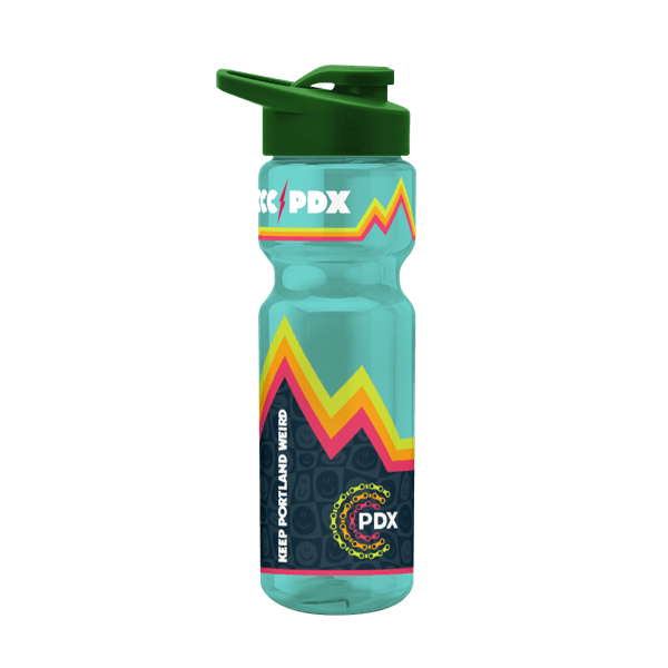 Blazer 28oz Transparent Bike Bottle w/Drink-thru Lid 1077
