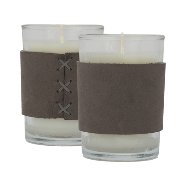 Harper 8 oz. Leather Wrapped Candle 14
