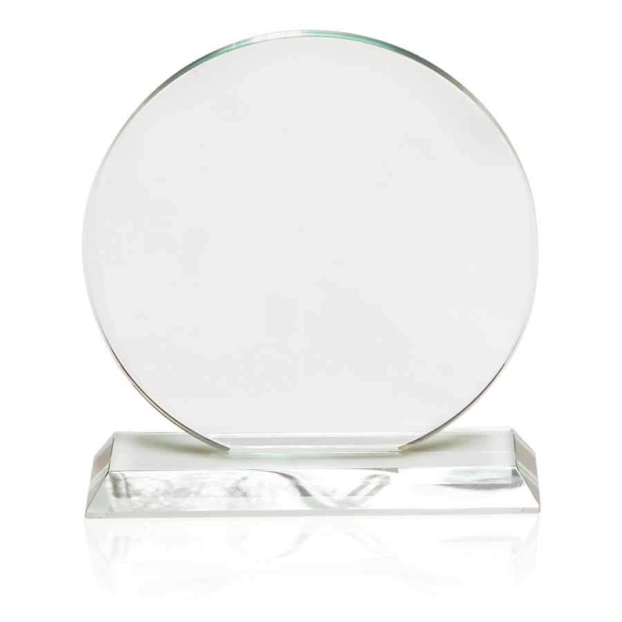 Round Crystal Glass Recognition Award
