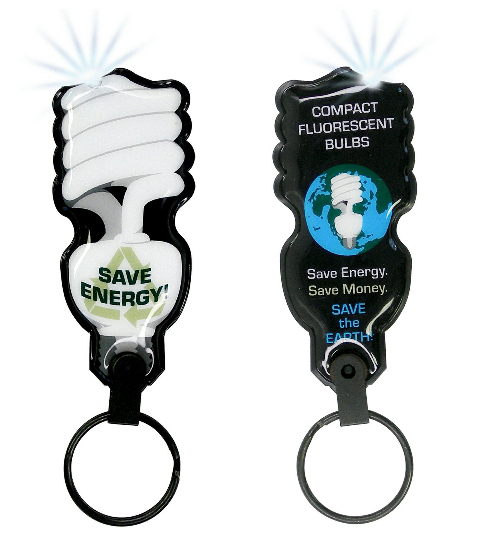 ShapeLights™ Color-A-Shape Key Ring Flashlight (Energy Saver Light Bulb) 2