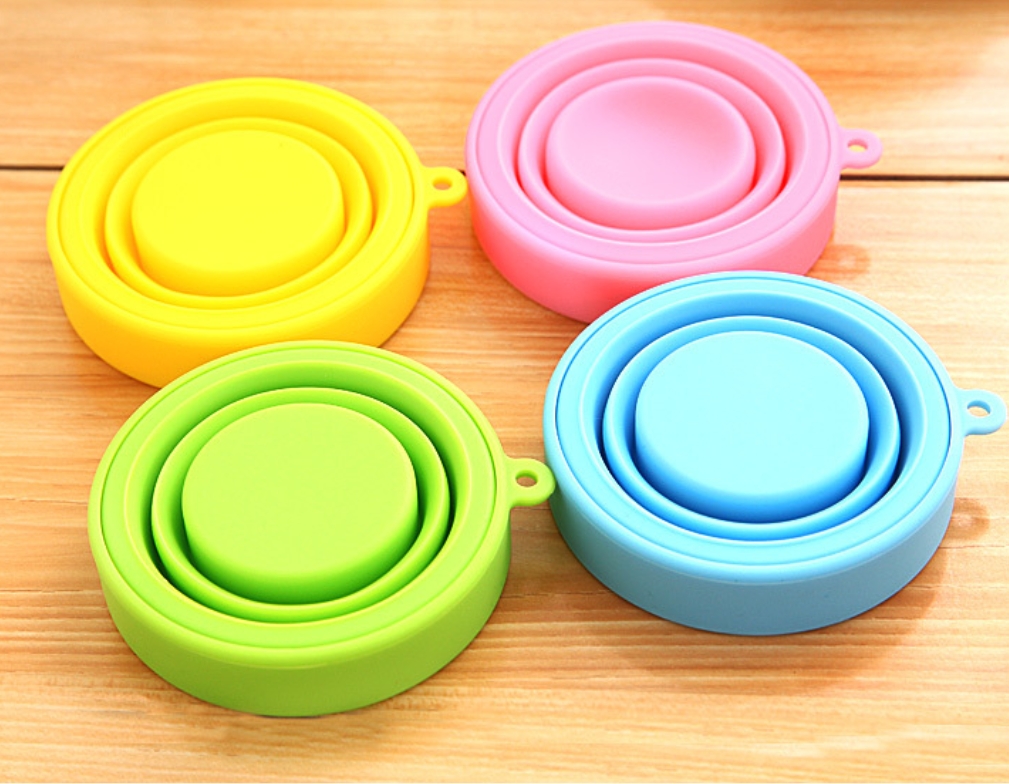 Custom 6 oz Promotional Outdoor Travel Silicone Folding Cup 4