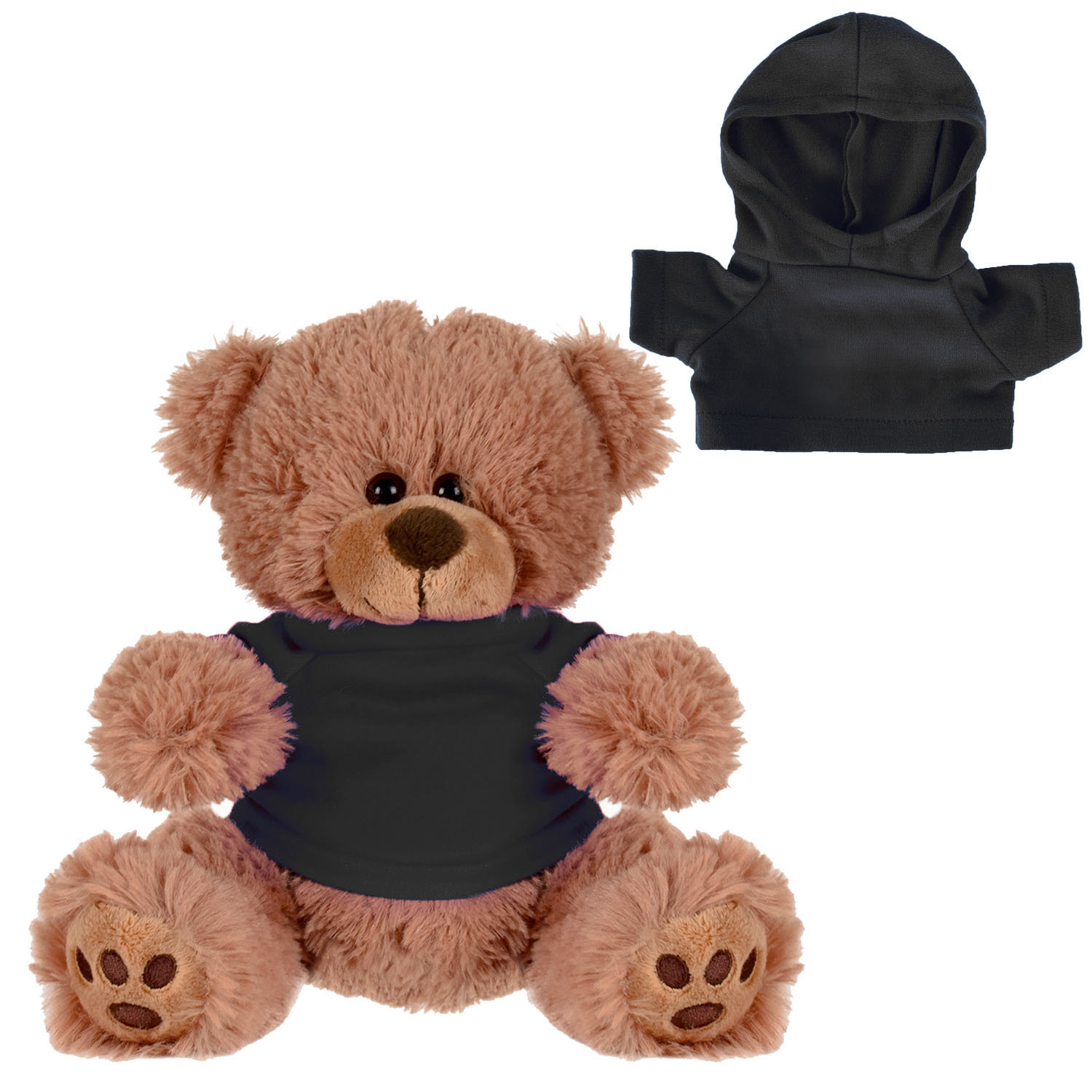 Plush Bear w/ Embroidered Paws and Hoodie 3