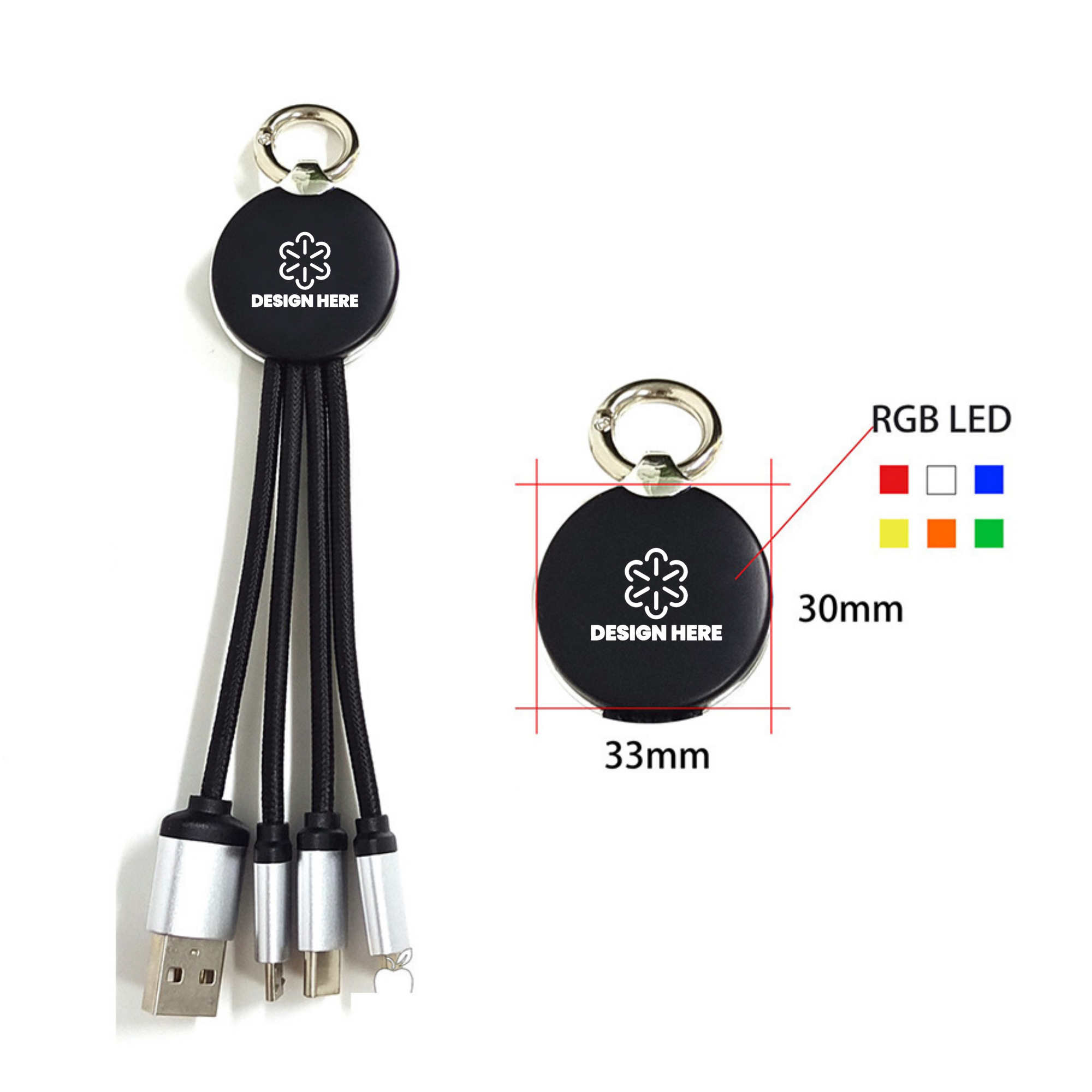 3in1 Glowing Charging Cable 2