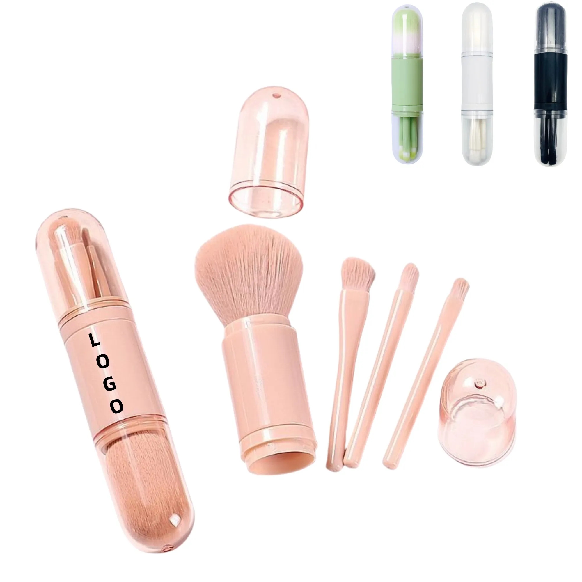 4-in-1 Eyeshadow Cosmetic Makeup Brushes Set