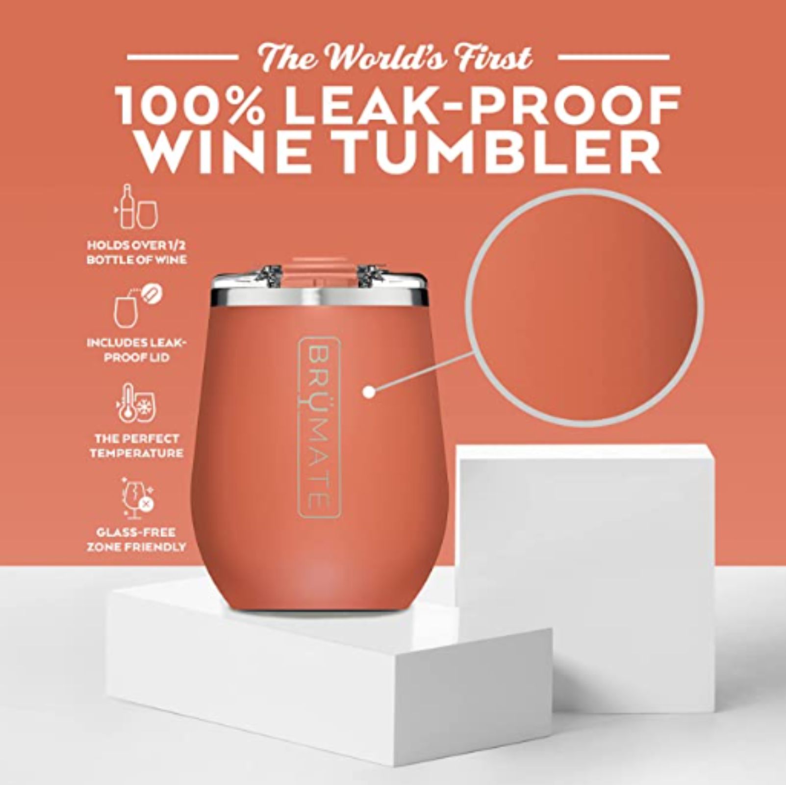 BruMate Uncork'd 14 oz Wine Tumbler 7