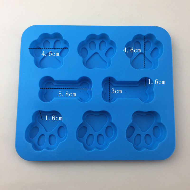 Silicone Molds with Puppy Dog Paw and Bone 9
