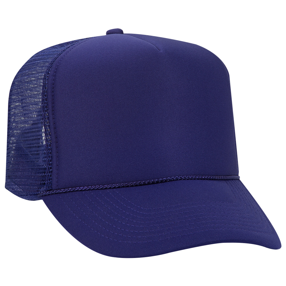 OTTO CAP® 5 Panel High Crown Mesh Back Trucker Hat 132