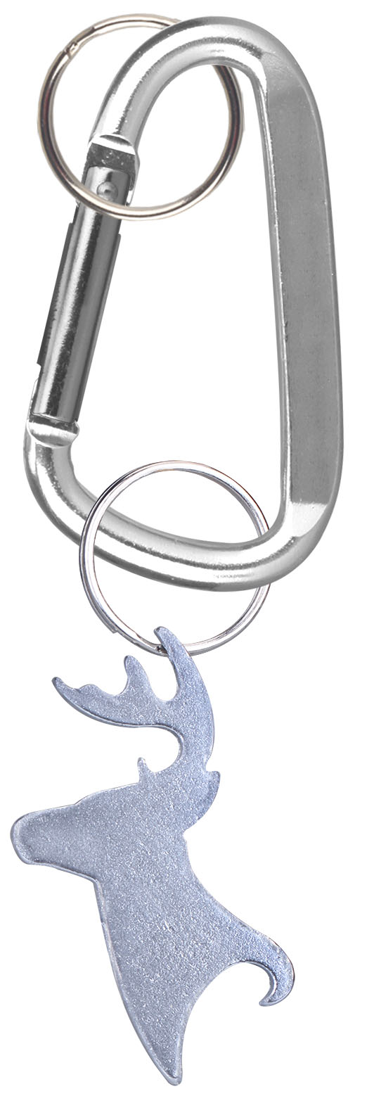 Big Buck Shaped Bottle Opener Key Holder and Carabiner 1