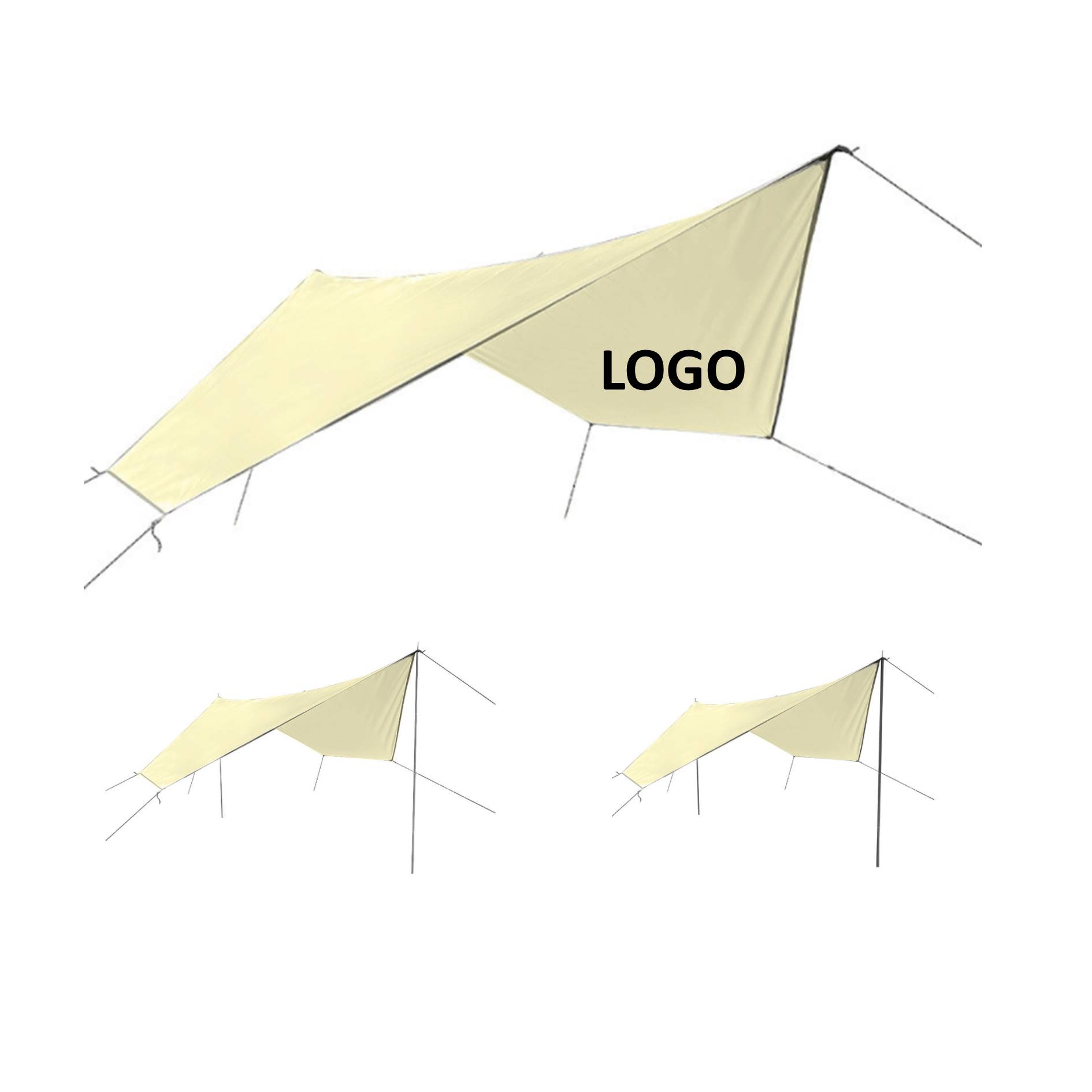 Outdoor Sunshade Rainproof Fly Tent Tarp 3