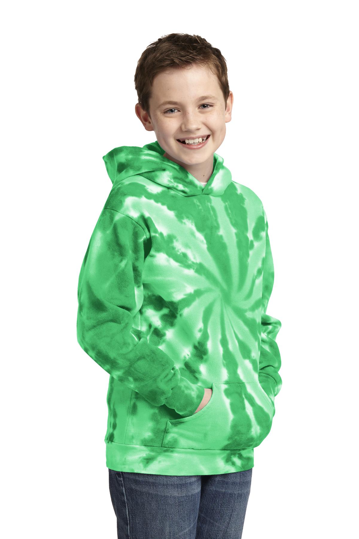 Port & Co Youth Tie-Dye Pullover Hooded Sweatshirt. PC146Y 32