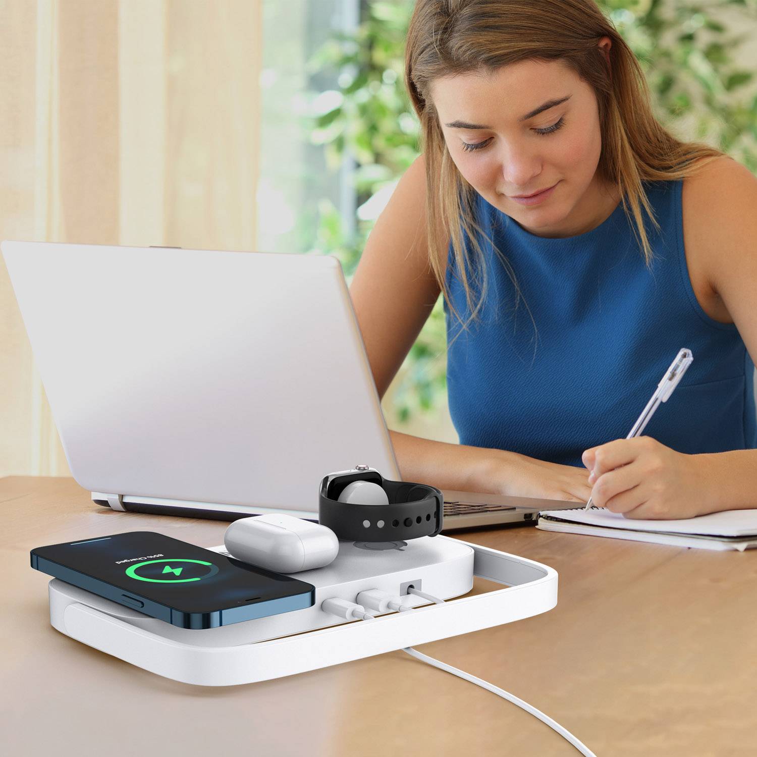 3 In 1 18W Foldable Wireless Fast Charger With Night Light 6