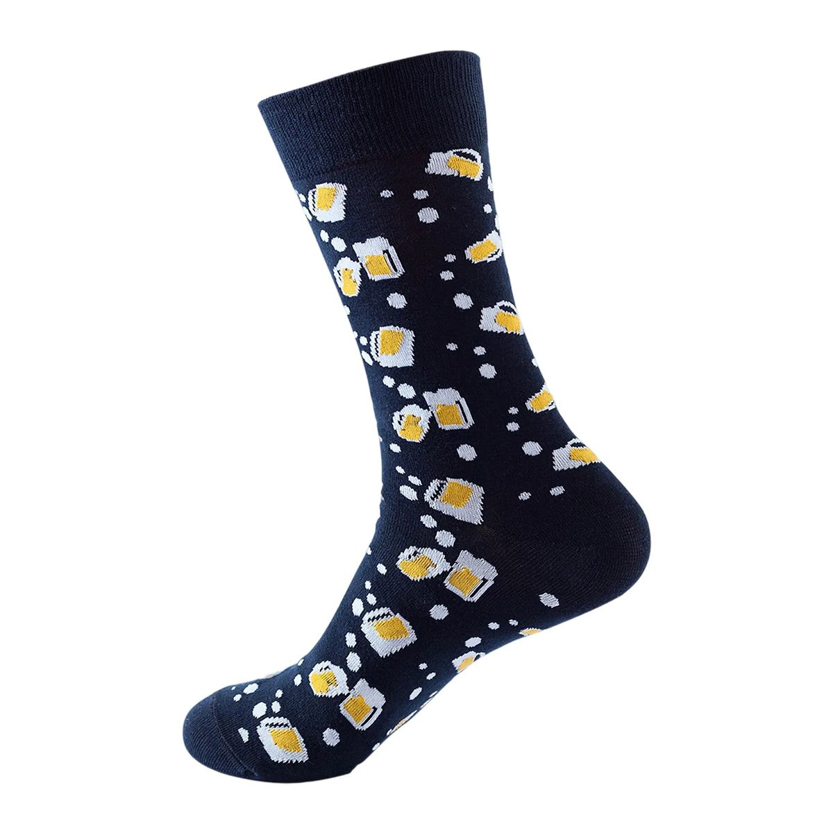 Cotton Crew Socks with Jacquard Pattern 56
