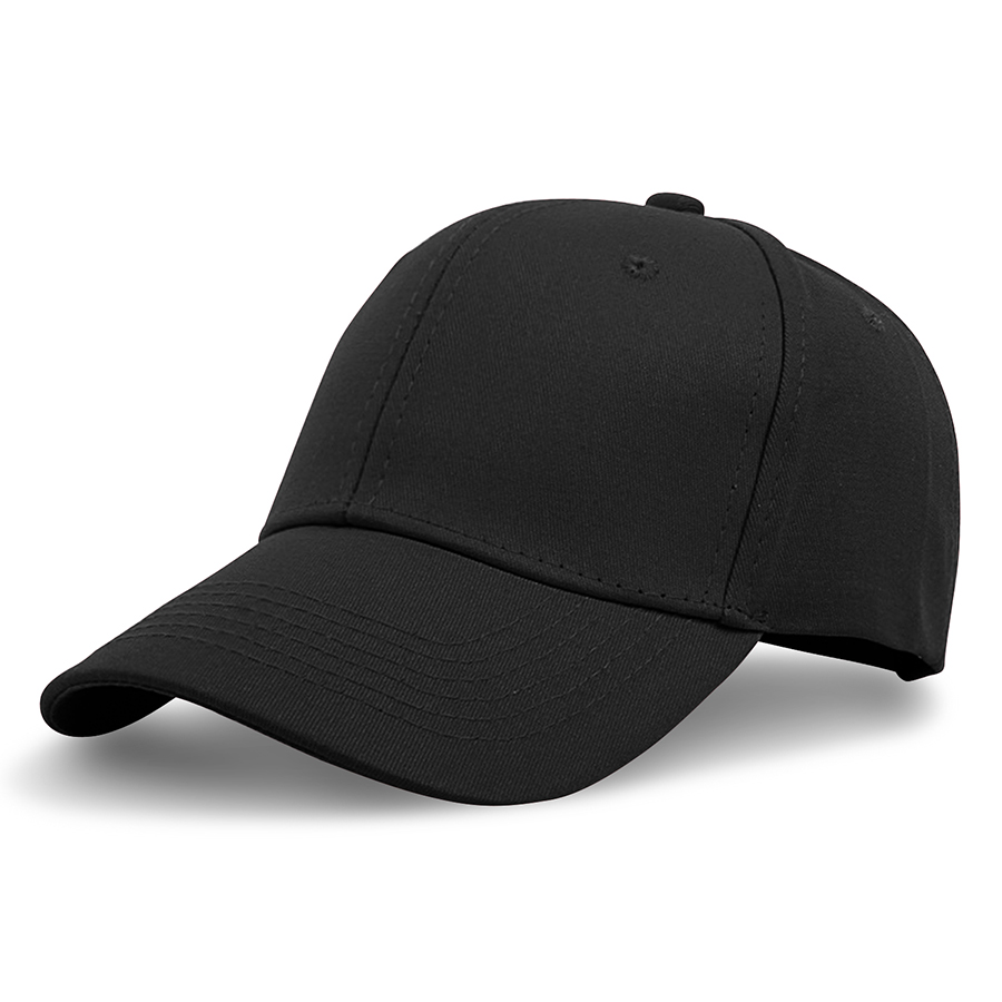 Stock Solid Color Cotton 6-Panel Baseball Cap w/ Metal Tuck 31