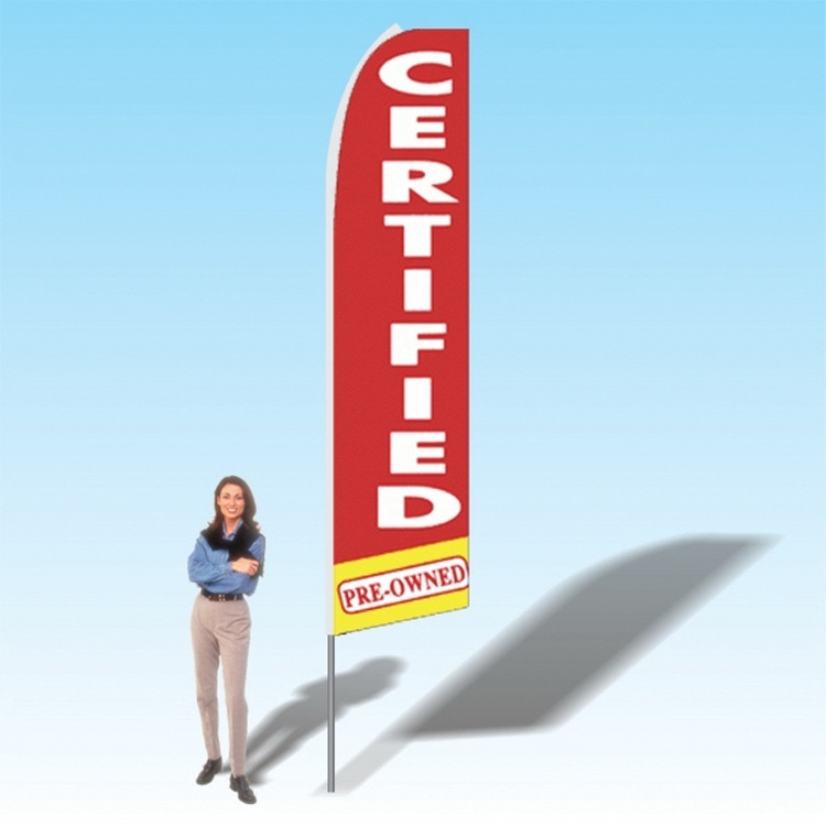 15FT Certified PreOwned Advertising Banner Flag 2