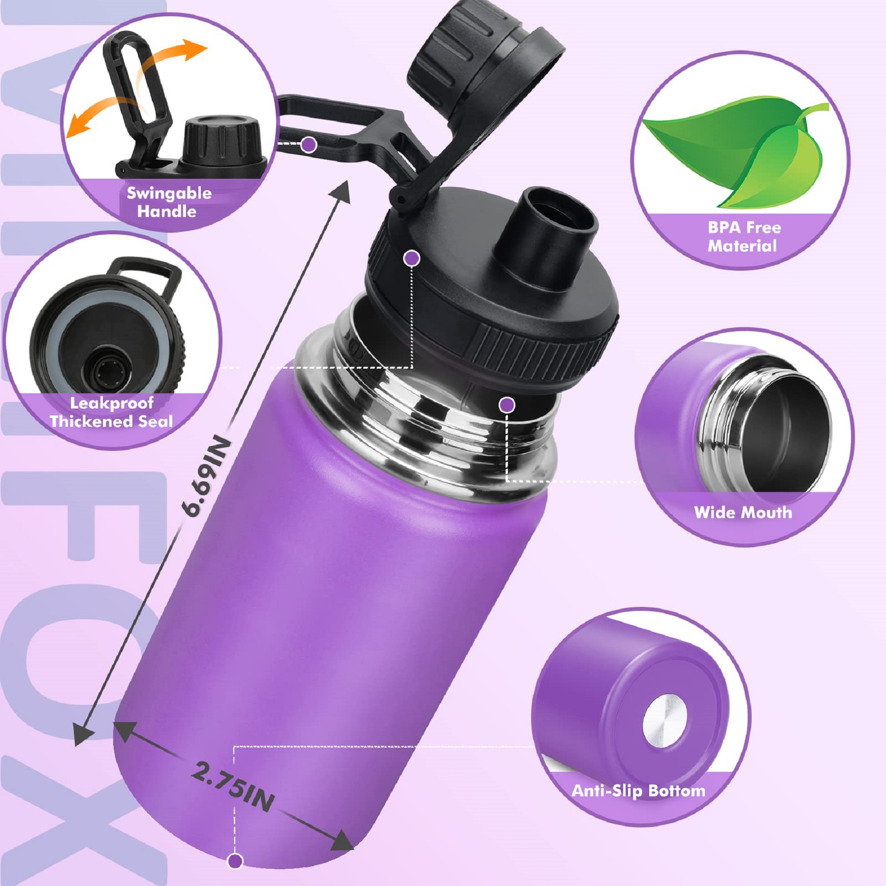 12 oz Stainless Steel Insulated Travel Coffee Mug 1