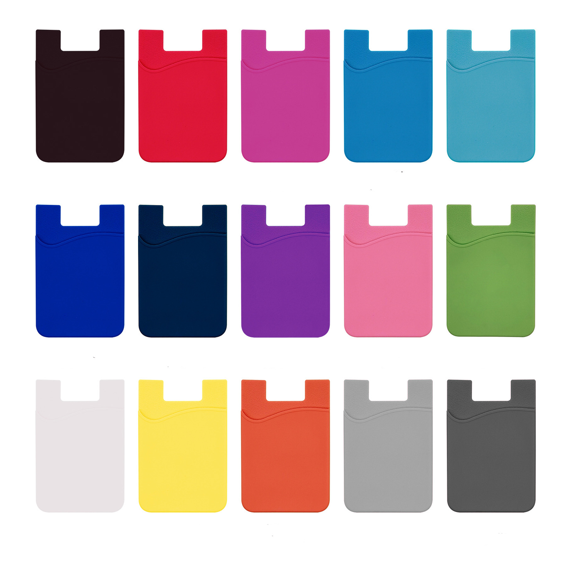 Silicon Smartphones Wallet Card Holder Phone Cases 2