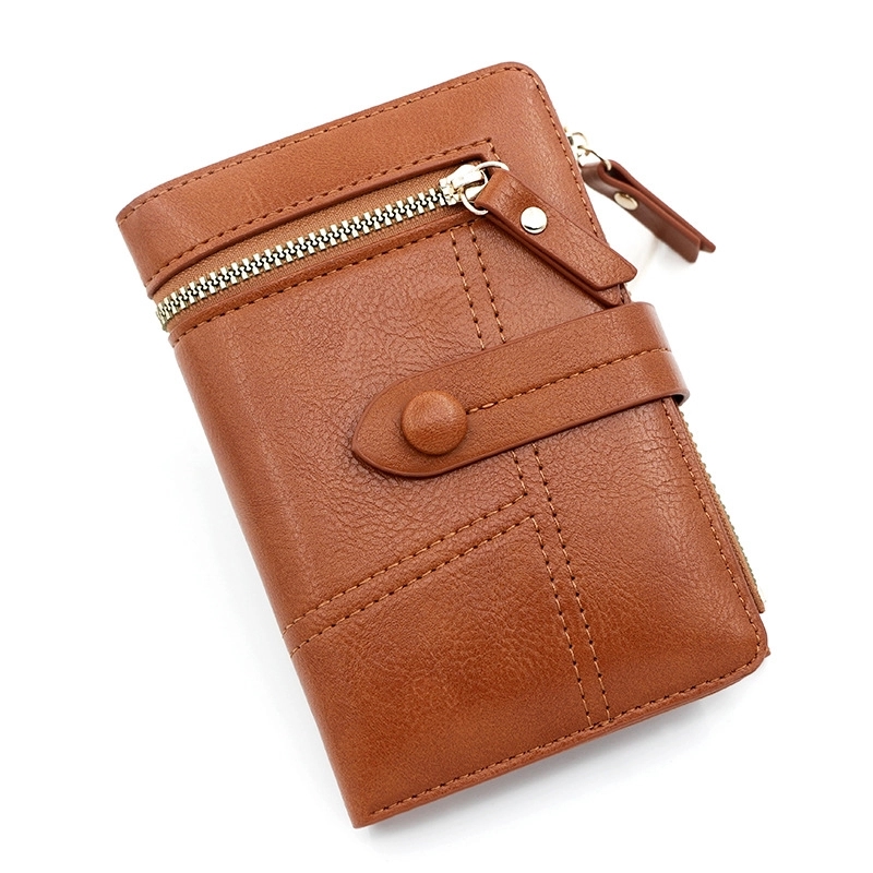 Women's PU Leather Short Zipper Purse 10