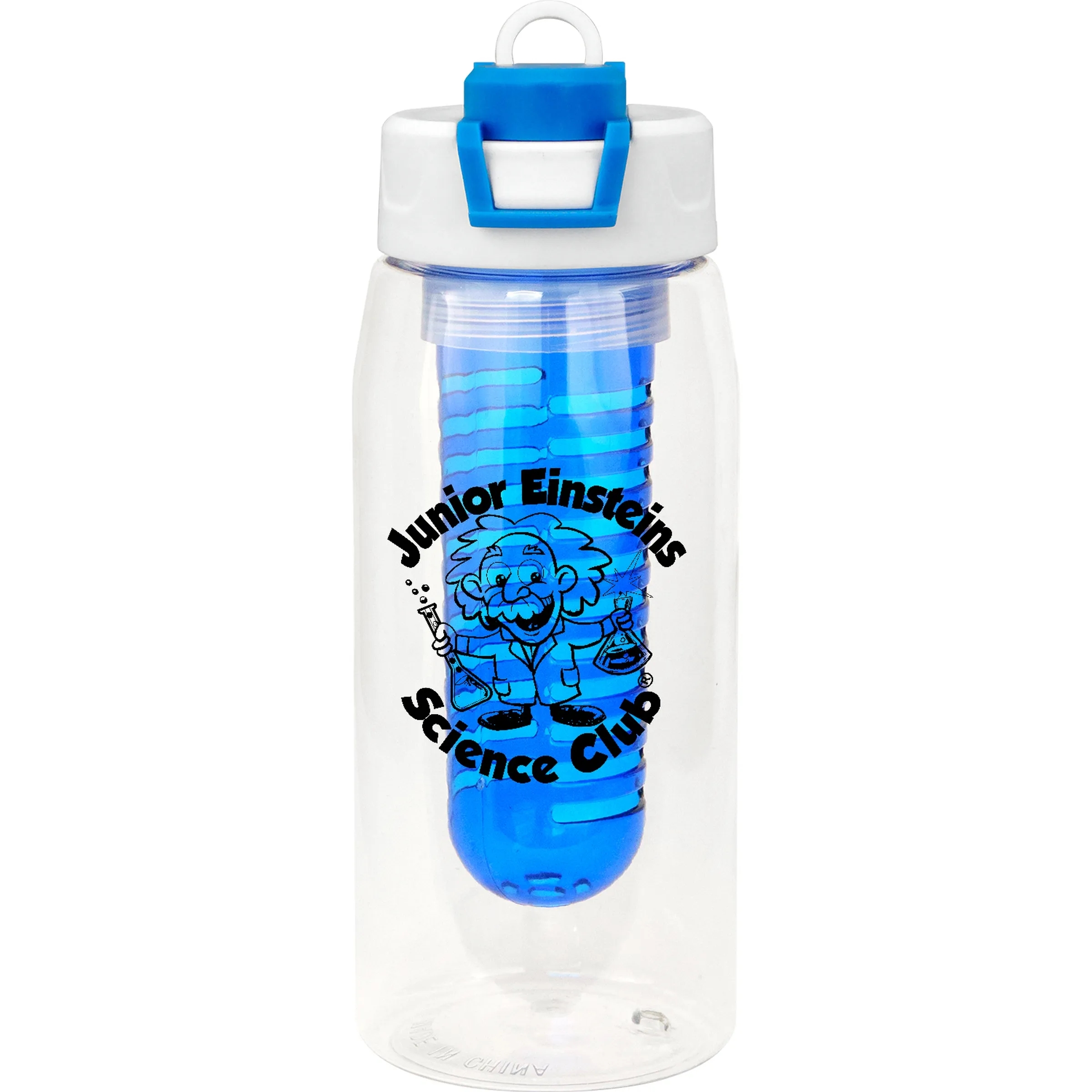 Two Tone Pop Up 25 oz. Recycled Bottle with Infuser 1