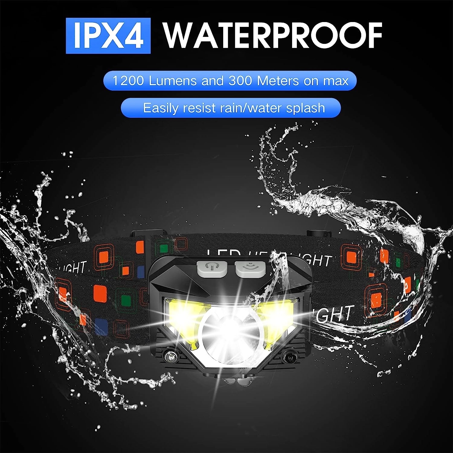Rechargeable Headlamp Flashlight 4