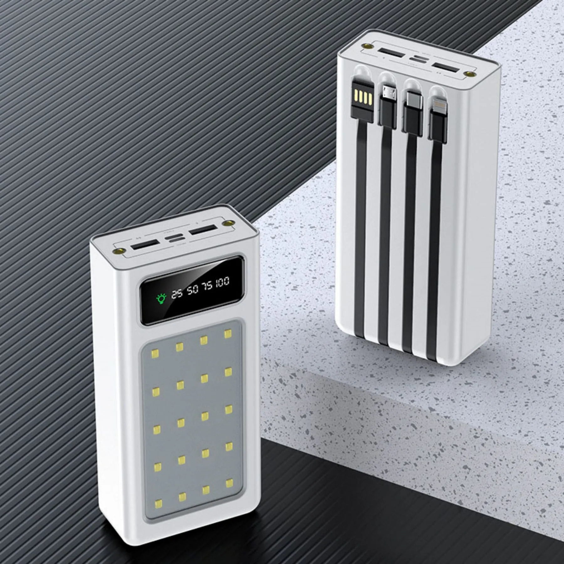 High Capcity Power Bank With LED Light 3