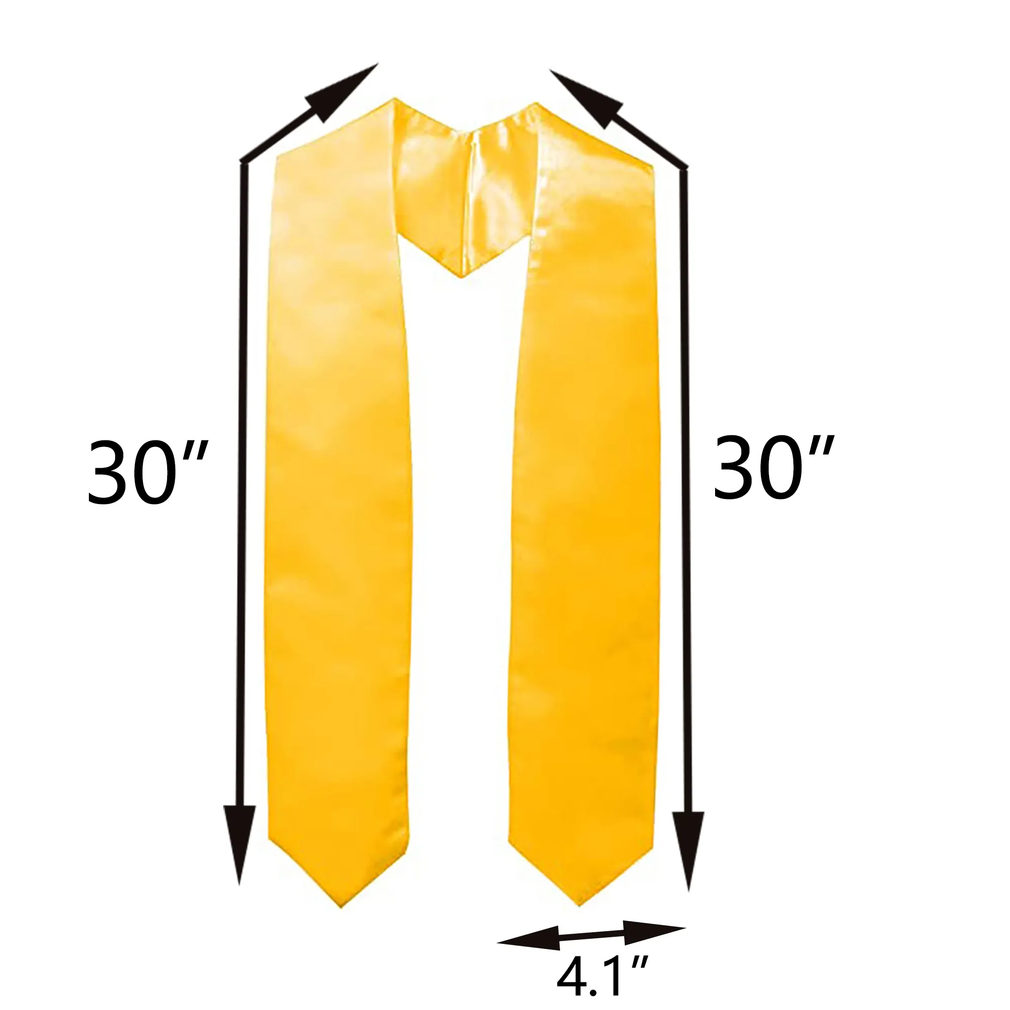 Unisex Adult Plain Graduation Stole Sash 2