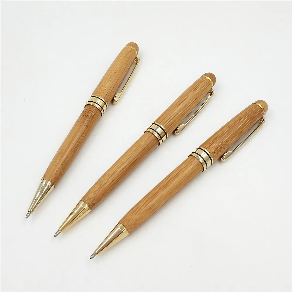Bamboo Fountain/Rollerball Pen Set with Gift Case 9