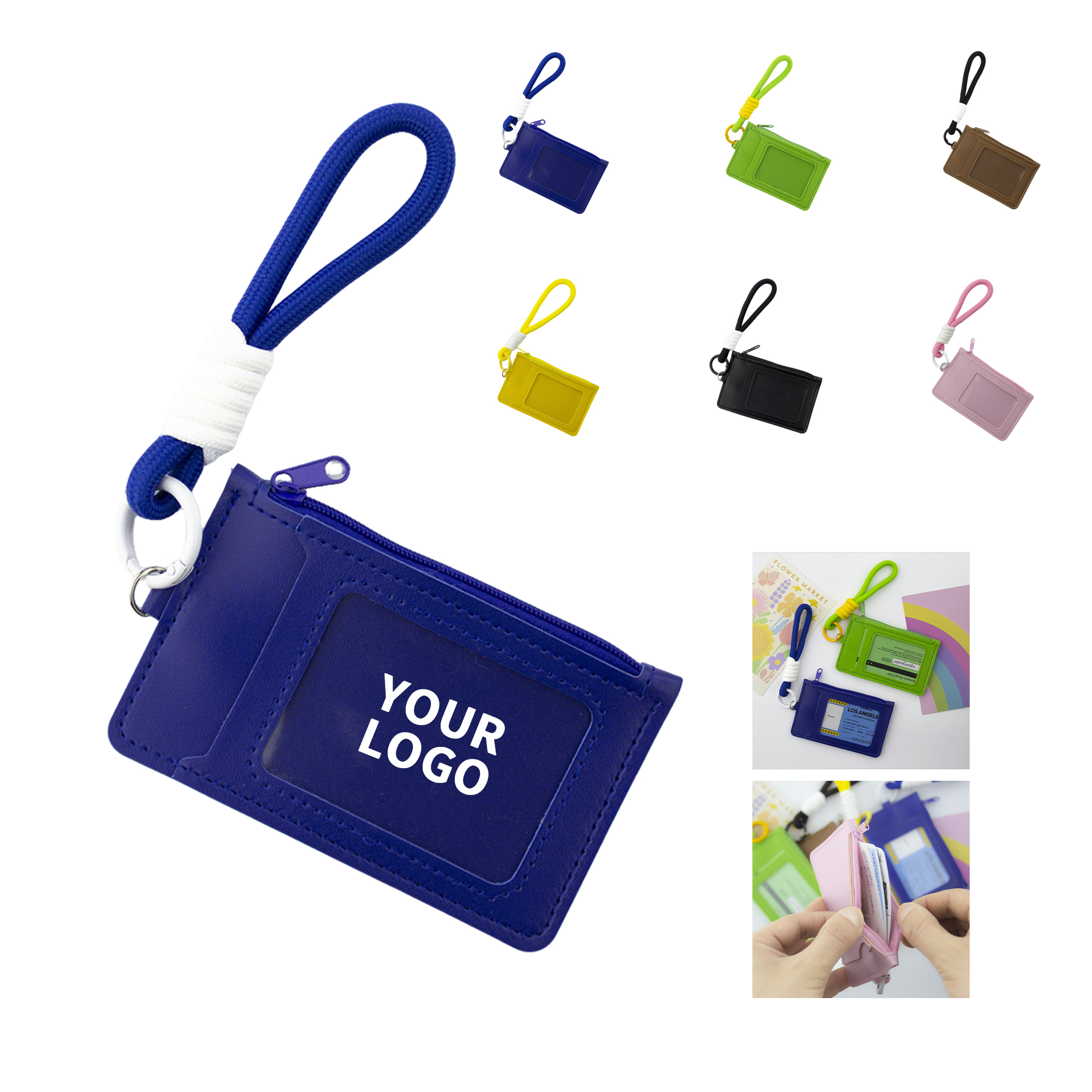 Lanyard Card Carrier With Lightweight Strap 2.8" Length X 4.6" Width 4