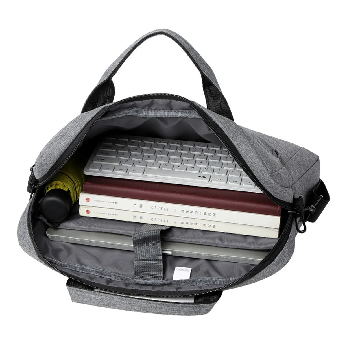 15.6" Laptop Briefcase With Luggage Trolley Sleeve Office 5