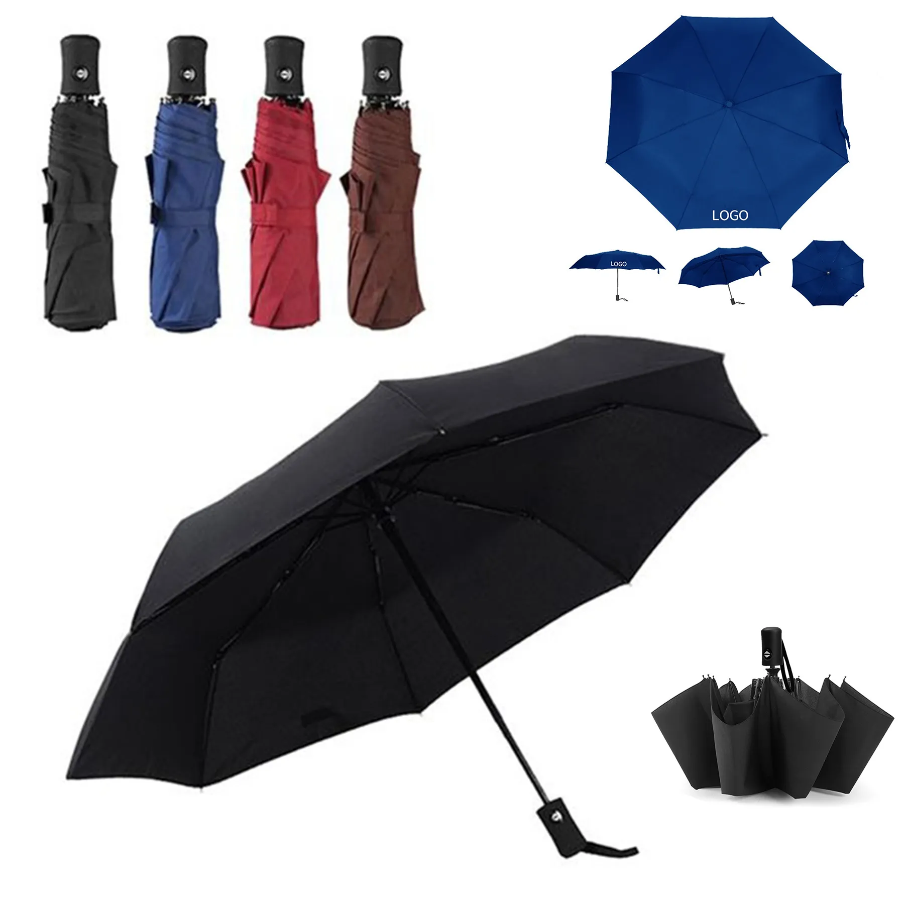 Custom 42" Arc Telescopic Umbrella 1