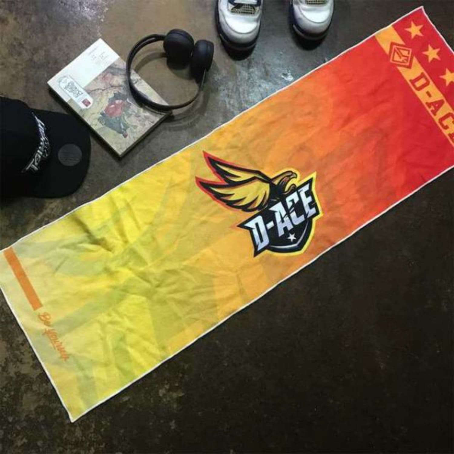 20"x 30" Sublimated Plush Microfiber Gym Towel w/ Cotton Terry Loops 4