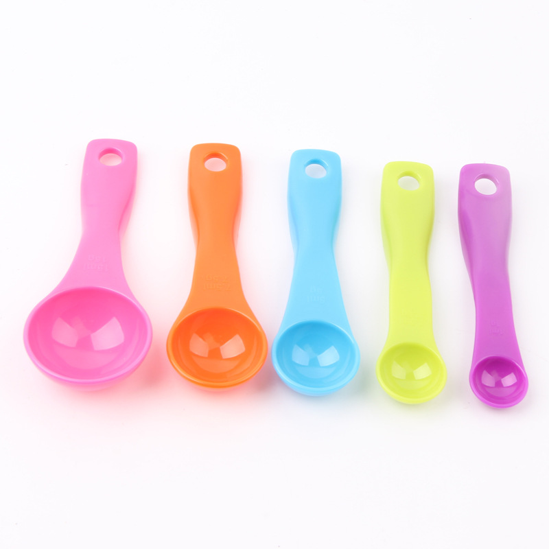 5 Piece Set Colored Measuring Spoons 3