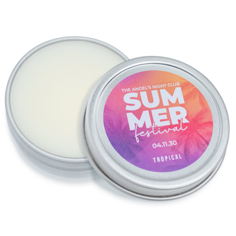 Custom Natural Lip Balm Tins 24