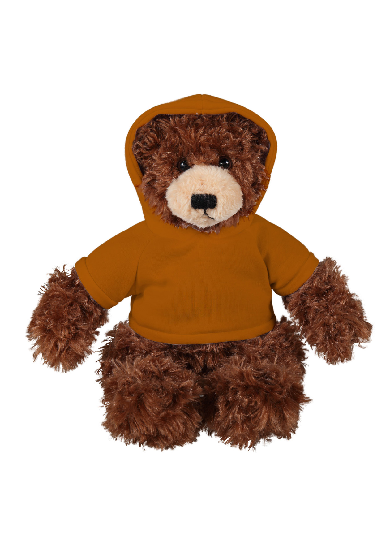 soft plush  Chocolate Brandon Bear with hoodie 17